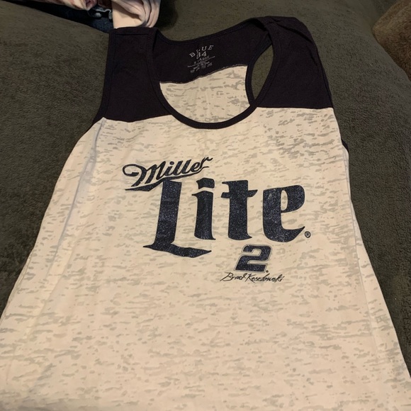 Blue 84 Tops - Miller Light #2 Brad Keslowski Tank Nascar
